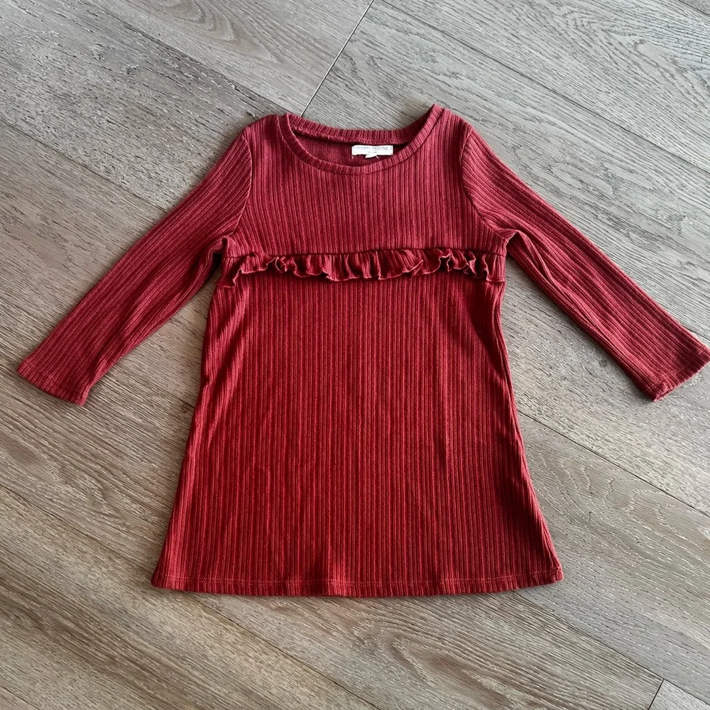 New Grayson Collective for Target Ribbed Ruffle Dress 2T - Picture 2 of 8